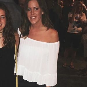 White cropped off the shoulder shirt